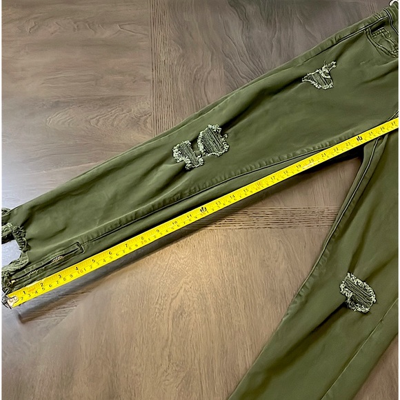 Vervet Army Green Distressed Jeans - Picture 9 of 13